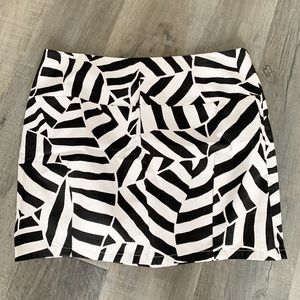 Cynthia Steffe Black & White Mini Skirt